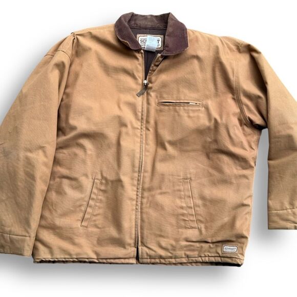 C.E. Schmidt Men's Workwear Wheat Colored Fleece Lined Quilted Jacket Size XL - Picture 13 of 13